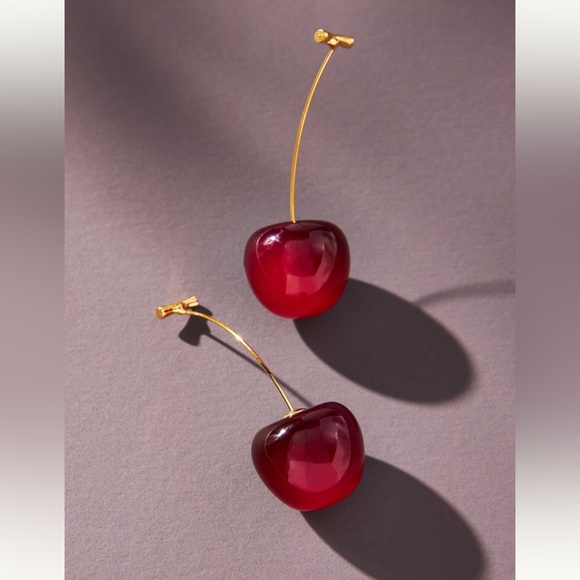 Jewelry - New cherry drop earrings